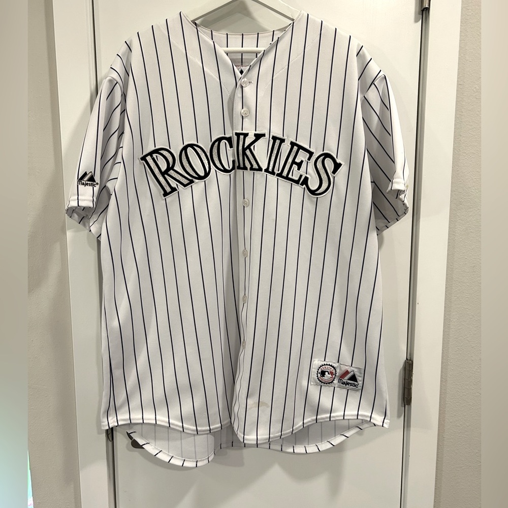 Colorado Rockies Baseball Jersey XL White